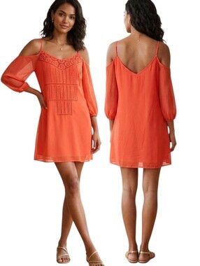 BEBE Off-the-shoulder Mini Shift Dress - Size M